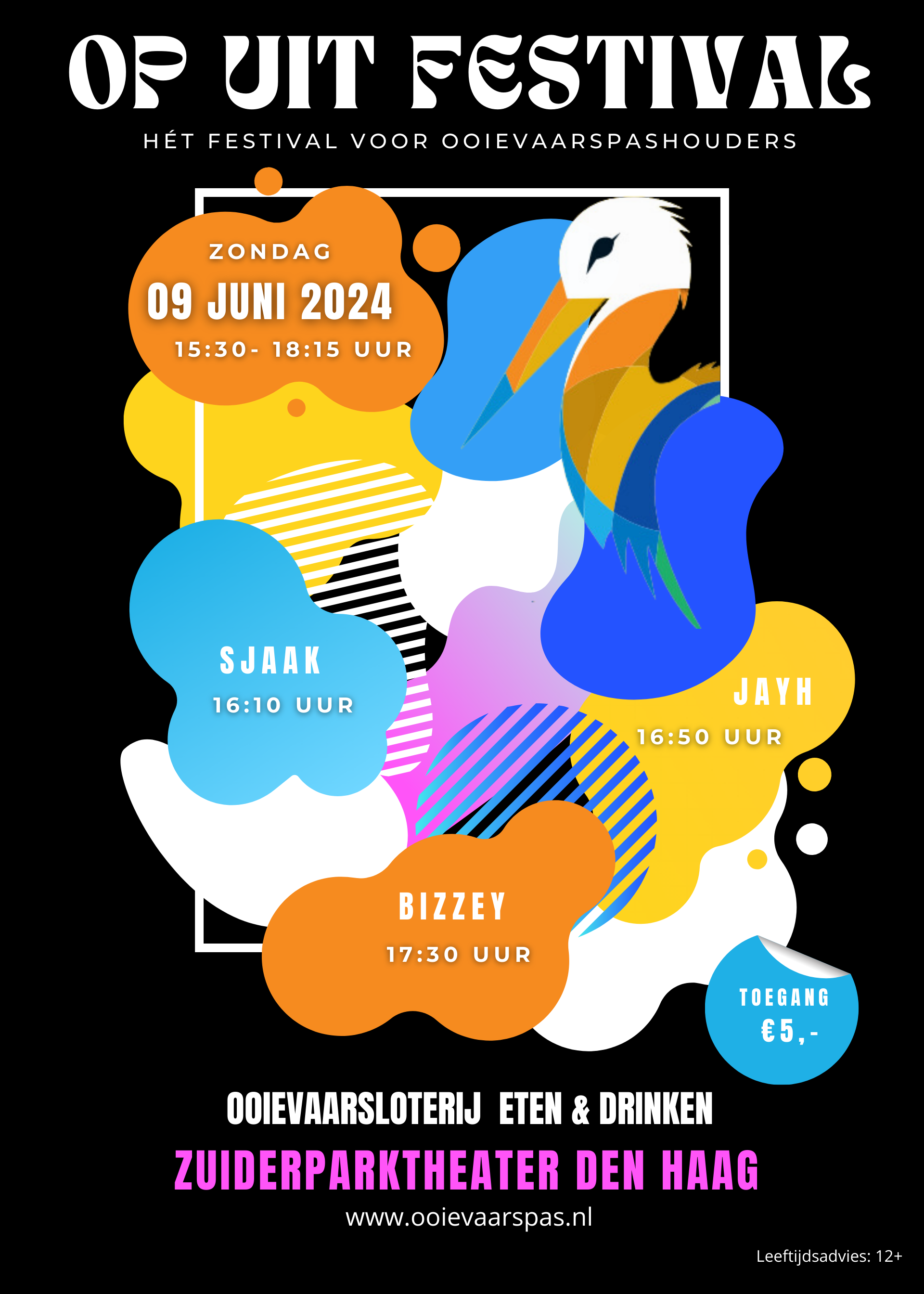 Op Uitfestival: Urbanprogramma met Sjaak, Jayh, Bizzey & loterij - ism Ooievaarspas